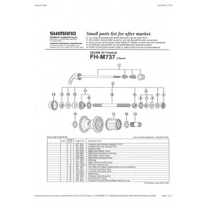 1 Corps De Roue Libre SHIMANO Y32P98010 FH-M737 XT Complete Freewheel Body Parallax 2 1 Corps De Roue Libre SHIMANO Y32P98010 FH-M737 XT Complete Freewheel Body Parallax – Image 2