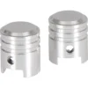 2 Bouchons De Valve BIKE PARTS Caps PISTON Shrader Argent
