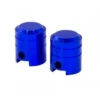 2 Bouchons De Valve BIKE PARTS Caps PISTON Shrader Bleu