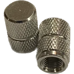 2 Bouchons De Valve BIKE PARTS Caps Shrader Argent