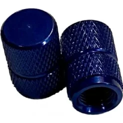2 Bouchons De Valve BIKE PARTS Caps Shrader Bleu