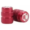 2 Bouchons De Valve BOX Cube Caps Shrader Rouge