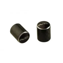 2 Bouchons De Valve NO CONTEST Carbon Caps Shrader Noir