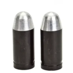2 Bouchons De Valve TRIK TOPZ Balle Caps Shrader Noir