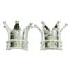 2 Bouchons De Valve TRIK TOPZ Couronne Caps Shrader Argent