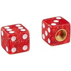 2 Bouchons De Valve TRIK TOPZ Dé Caps Shrader Rouge Translucide 1 2 Bouchons De Valve TRIK TOPZ Dé Caps Shrader Rouge Translucide