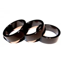 No Name 3 Bagues/Entretoises De Direction HEADSET ALUMINIUM 1"1/8 10mm Noir