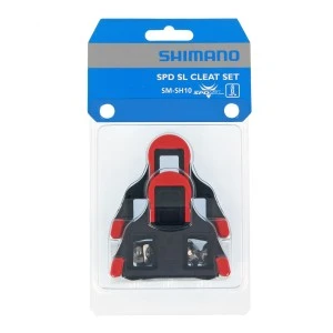 Cales SHIMANO SPD-SL SM-SH10 Rouge Fixe 0° Fixed Release Cleats 1 Cales SHIMANO SPD-SL SM-SH10 Rouge Fixe 0° Fixed Release Cleats