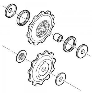 Galets De Dérailleur SHIMANO ULTEGRA RD-6700 10 Vitesses 2 Galets De Dérailleur SHIMANO ULTEGRA RD-6700 10 Vitesses – Image 2