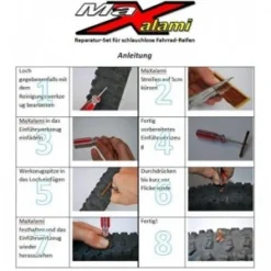 Kit De Réparation MAXALAMI Basic Tube Tubeless Repair Avec 3 Mèches & Outil D'insertion -Boutique Prologo kit de reparation maxalami basic tube tubeless repair avec 3 meches outil d insertion 1