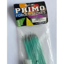 Pack De 50 Rayons PRIMO Forged Spokes Acier / 186mm Vert (BMX 20")