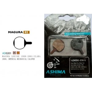 Plaquettes ASHIMA AD0201-SM Semi Metal MAGURA Louise 1999/2000 Clara 2000 2 Plaquettes ASHIMA AD0201-SM Semi Metal MAGURA Louise 1999/2000 Clara 2000 – Image 2