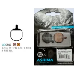 Plaquettes ASHIMA AD0502-SM Semi Metal HAYES GX2 MX2 MX3 SOLE