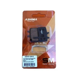 Plaquettes ASHIMA AD0701-SM Semi Metal AVID Juicy 3/5/7 Ultimate / BB7 / Promax DSK-950 / AVID Mechanical 2002/2004 2 Plaquettes ASHIMA AD0701-SM Semi Metal AVID Juicy 3/5/7 Ultimate / BB7 / Promax DSK-950 / AVID Mechanical 2002/2004 – Image 2