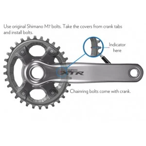 Plateau ABSOLUTE BLACK OVAL Shimano XTR M9000 - M9020 96bcd 32 T. Noir 4 Plateau ABSOLUTE BLACK OVAL Shimano XTR M9000 - M9020 96bcd 32 T. Noir – Image 4