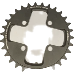 Plateau STRONGLIGHT CT2 Shimano XTR 64mm 30 Dents 2x10 Noir Ceramic Teflon