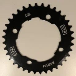 Plateau/Couronne Bmx SUPER DUPER 104mm 4br. 36 Ou 37 Dents