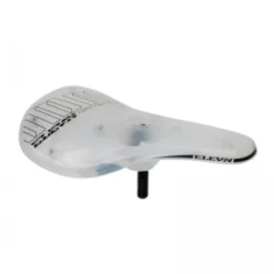 Selle Bmx ELEVN Pivotal Seat Expert Rouge Bleu Blanc Trans.